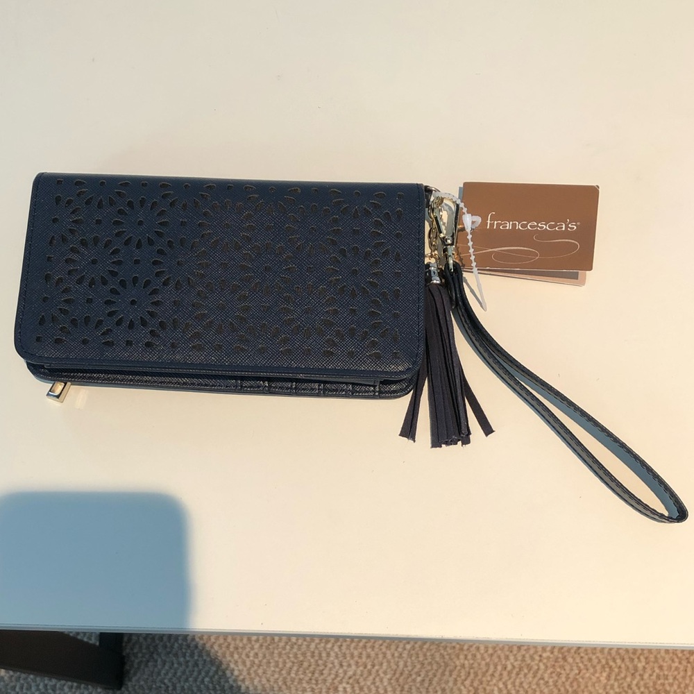 Woman’s wallet. Francesca’s. Navy blue. NWT